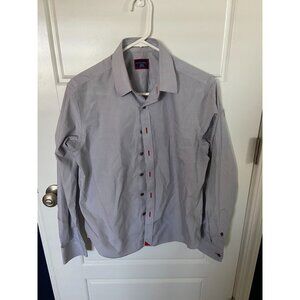 Men's Gray UNTUCKit Long Sleeve Button Up Small